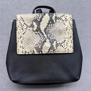 Kate Spade Black and snake print Backpack